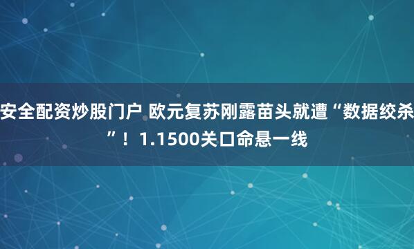 安全配资炒股门户 欧元复苏刚露苗头就遭“数据绞杀”!1.1500关口命悬一线